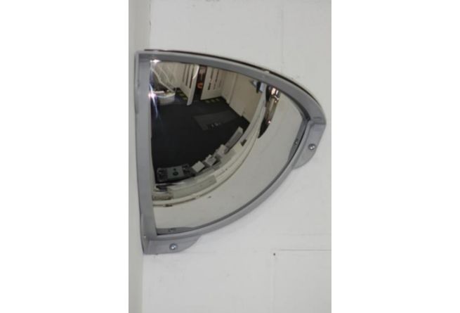 Securikey Stainless Steel 250mm Convex Quarter Dome Corner Mirror